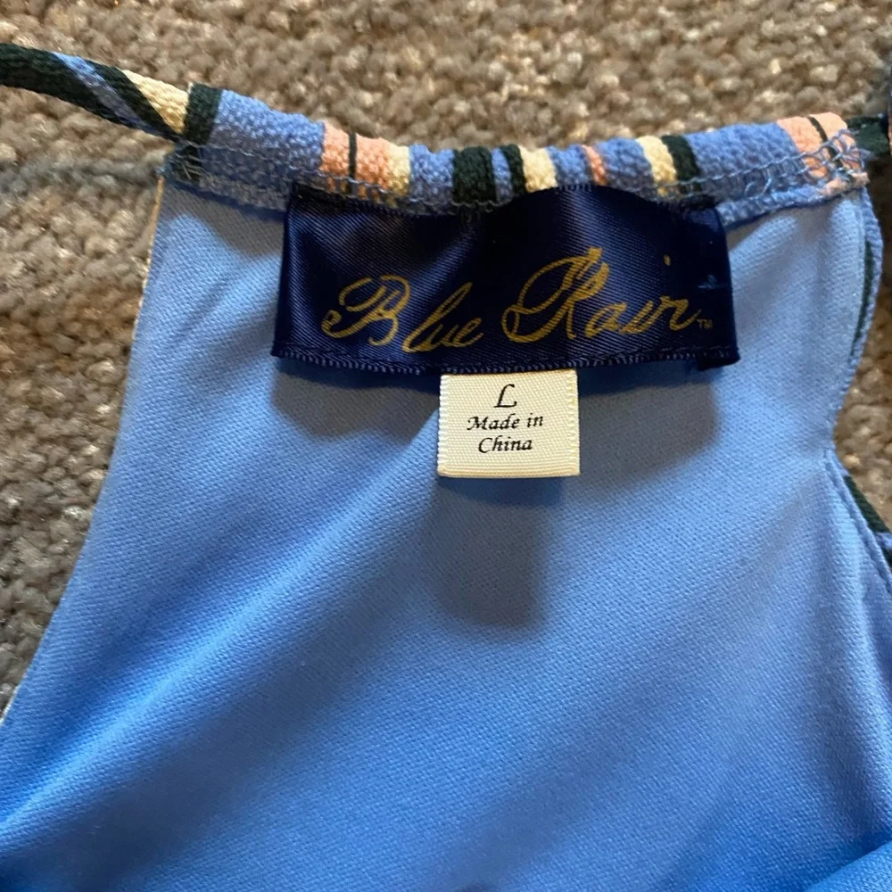 Blue striped romper - Picture 3 of 3